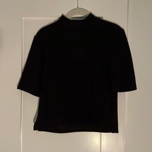 Black mock neck